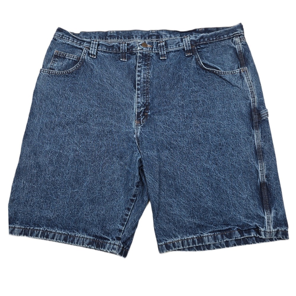 Wrangler Denim Carpenter‎ Shorts Mens 46 Blue Jean Cotton Utility Cargo